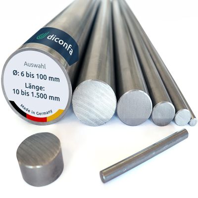 DICONFA Round Steel S355 J2+C, 60 mm x 700 mm, Drawn Bright Steel h9, ST 52 K / 1.0579