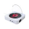 vreplrse DVD Player with Built-In Bluetooth Speaker, USB Playback, 1080p HD Output, Dual Speakers, AV Output, ABS, White view 1