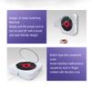 vreplrse DVD Player with Built-In Bluetooth Speaker, USB Playback, 1080p HD Output, Dual Speakers, AV Output, ABS, White view 3