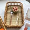 Handcrafted Rattan and Bamboo Storage Basket, 28 x 20 x 12 cm view 3
