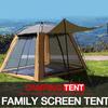 Safehappy Outdoor Camping Mesh Dome Tent, Breathable, Thickened, Rain-Resistant Sun Shelter with Four-Sided Windows, Fishing Tent for 3–4 People view 2
