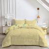 All-Season Reversible Duvet 135 x 200 cm with Colorful Stars, Light Yellow, 200 GSM, 1 Pillowcase view 3
