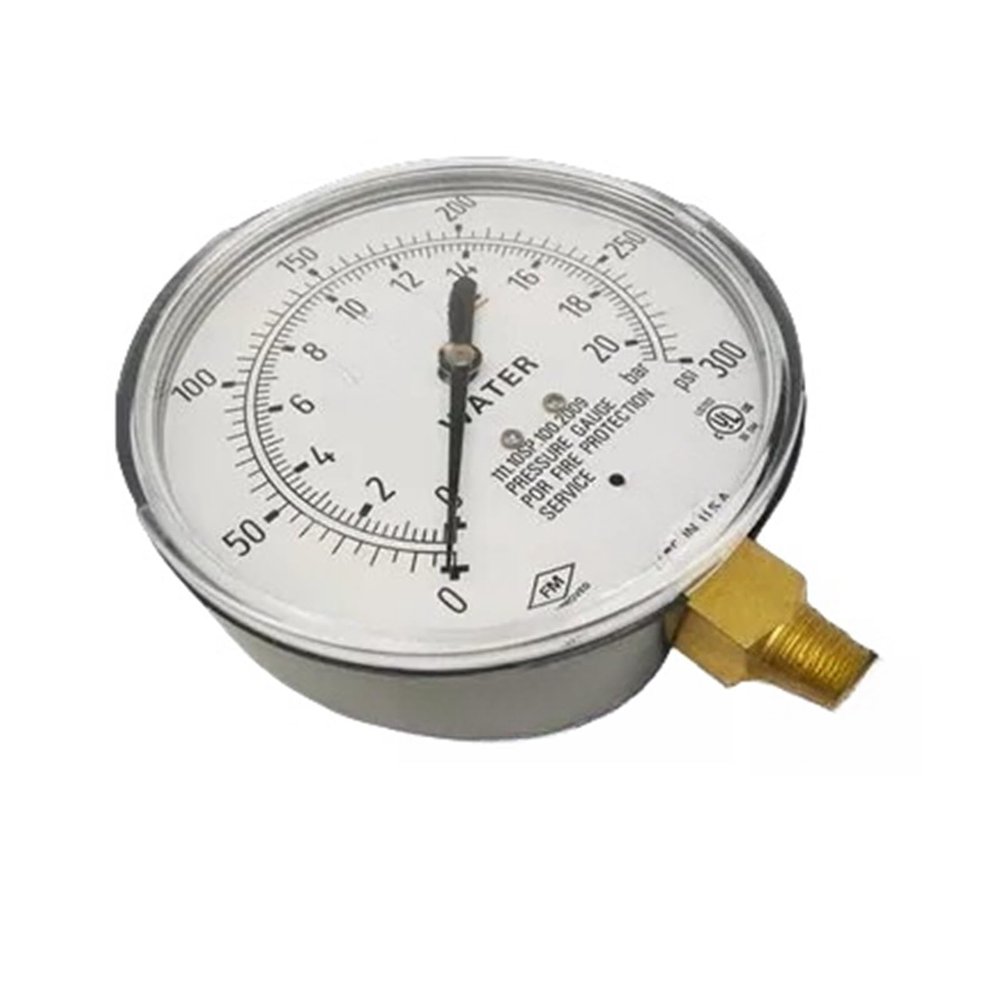 KOSBO Fire Protection Pressure Gauge 111.10SP.100.2009, 300 psi