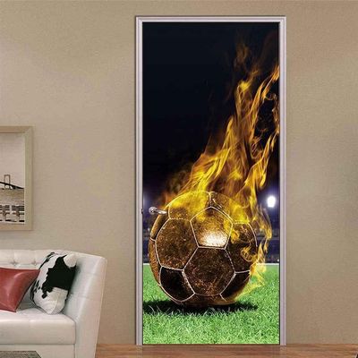 Self-Adhesive Door Mural 77 x 200 cm, Green Grass 3D Design