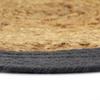 LXYZWRW Linens & Bedding Placemats, Set of 4, Natural and Anthracite, 38 cm, Jute and Cotton view 3