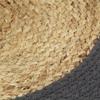 LXYZWRW Linens & Bedding Placemats, Set of 4, Natural and Anthracite, 38 cm, Jute and Cotton view 4