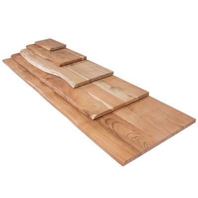 trelevo Solid Acacia Wood Board 220 x 60 cm, Natural, Live Edge