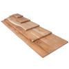 trelevo Solid Acacia Wood Board 220 x 60 cm, Natural, Live Edge view 1