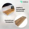 trelevo Solid Acacia Wood Board 220 x 60 cm, Natural, Live Edge view 4