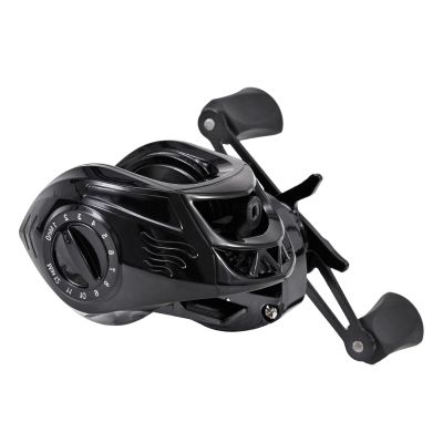 Baitcasting Fishing Reel, Portable Black, User-Friendly