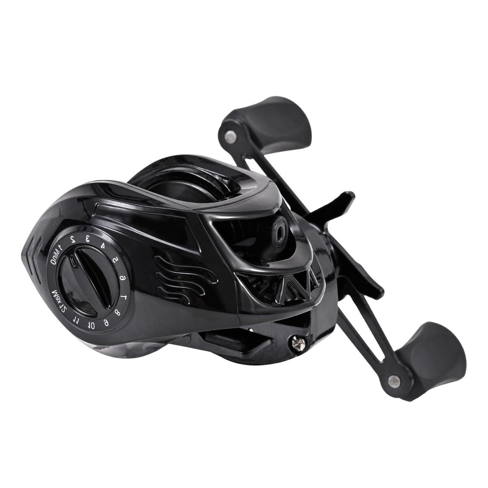 Baitcasting Fishing Reel, Portable Black, User-Friendly
