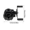 Baitcasting Fishing Reel, Portable Black, User-Friendly view 2