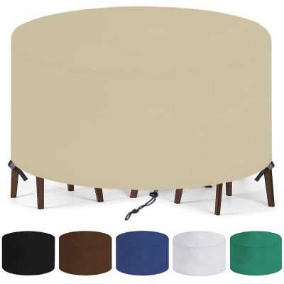 Round Garden Furniture Cover 180 x 80 cm (Dia. x H), Beige