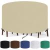 Round Garden Furniture Cover 180 x 80 cm (Dia. x H), Beige view 1