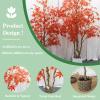 Elitix Artificial Red Japanese Maple Bonsai Tree with Planter, 60 cm view 3