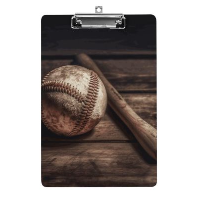 Baseball Acrylic Clipboard, Decorative A4 Letter-Size Clipboard, 12.5 x 8.5 in