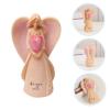 HANABASS Resin Angel Statue with Heart for Tabletop, Decorative Home Figurine view 4