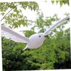 HANABASS 4-Piece Artificial Seagull Ornaments for Garden and Home Decor view 2