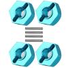 RC Car Wheel Hub Hex Adapters, 7 mm to 12 mm, with Pin view 4
