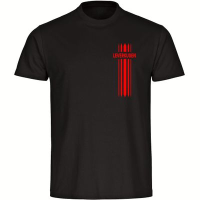 multifanshop Men's T-Shirt - Leverkusen - Stripes