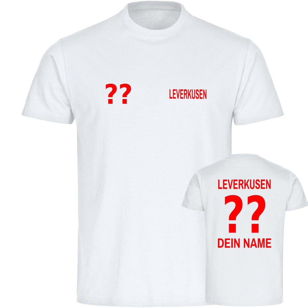 multifanshop Kids' T-Shirt - Leverkusen - Jersey Name