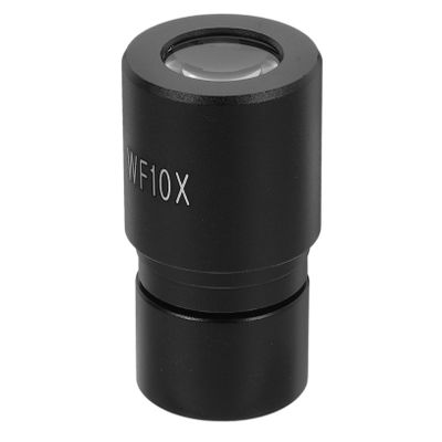 10-Piece Wide-Angle Microscope Eyepiece Lens Set, Black, Metal and Glass