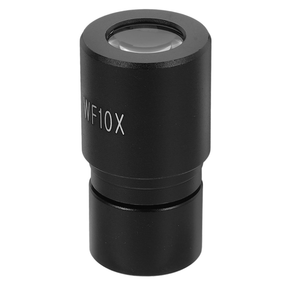 10-Piece Wide-Angle Microscope Eyepiece Lens Set, Black, Metal and Glass