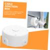Homoyoyo Semicircular Cable Covers for Outdoor Outlets, Plastic, 4-Piece, White view 3