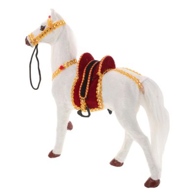 KITANDOVE Mini Horse Ornament, White
