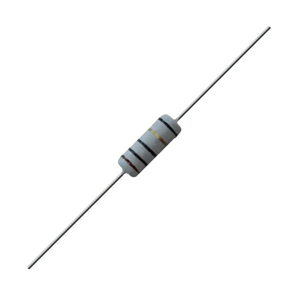 AUOQKQUT 100-Piece 1/4 W Wire-Wound Fuse Resistors, 5% Tolerance, 0.1–4.7 Ω
