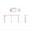 AD 14/16/18 mm White Plastic Nylon Spacers, ID M8/M10/M12, ABS Threadless Insulating Round Washers (16 × 10 × 45 mm, 5 pcs) view 2