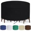 Round Outdoor Furniture Cover 120 x 120 cm, Black view 1