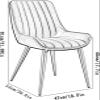 Modern Kitchen Dining Chairs, Set of 4, Gray, Size S view 3