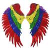 KLDGQ 33 × 17 cm Rainbow Sequin Angel Wing Appliqué Patches, 2 Pairs view 1