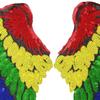 KLDGQ 33 × 17 cm Rainbow Sequin Angel Wing Appliqué Patches, 2 Pairs view 2