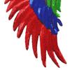 KLDGQ 33 × 17 cm Rainbow Sequin Angel Wing Appliqué Patches, 2 Pairs view 4