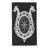 40 x 70 cm Towel with Viking Helmet and Runes, Nordic Symbol, Sand-Free Shower and Beach Towel view 1