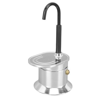 HAOHIZE 1-Cup Moka Pot, 50 ml, Aluminum Alloy Spout, 8.5 x 17 cm