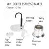 HAOHIZE 1-Cup Moka Pot, 50 ml, Aluminum Alloy Spout, 8.5 x 17 cm view 3