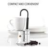 HAOHIZE 1-Cup Moka Pot, 50 ml, Aluminum Alloy Spout, 8.5 x 17 cm view 4