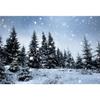 Ttincceer Winter Snow Forest Photography Backdrop, 1.5 x 1 m view 1