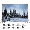 Ttincceer Winter Snow Forest Photography Backdrop, 1.5 x 1 m view 2