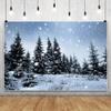 Ttincceer Winter Snow Forest Photography Backdrop, 1.5 x 1 m view 4