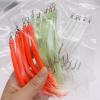 Gettimore Fishing Lures with Feathers, Tube and Stainless Steel Hooks, Red, Size 8 view 2