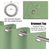 GAIFNAG Blackout Curtain, 180 x 90 cm, Thermal-Insulating Linen Look, Light Green view 4