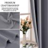 GAIFNAG Blackout Curtain 180 x 100 cm, Gray view 3