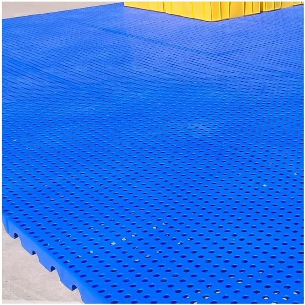 Plastic Storage Tray for Pallets, Interlocking Drainage Floor Mat, 50 x 50 x 3 cm