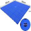 Plastic Storage Tray for Pallets, Interlocking Drainage Floor Mat, 50 x 50 x 3 cm view 3
