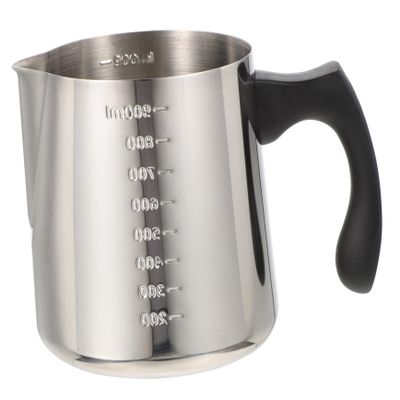 1000 ml Stainless Steel Milk Frothing Pitcher with Handle and Spout