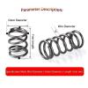 JNMING 1 x 7 mm Compression Springs, 1 mm Wire Diameter x 7 mm Outer Diameter x 5–50 mm Free Length, Spring Steel, 10 pcs. (Length 50 mm) view 2